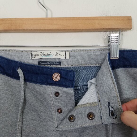 Zara BAGGY Premium Wash Collection Jeans Pants Gray/Blue Size 6 - Picture 4 of 10